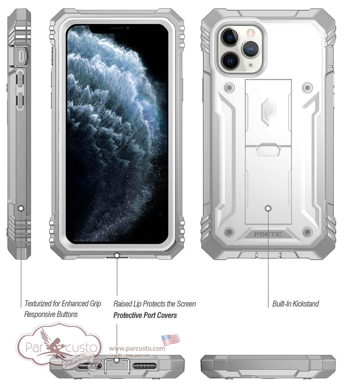 เคสกันกระแทก Apple iPhone 11 Pro [Revolution] จาก POETIC [Pre-order USA]