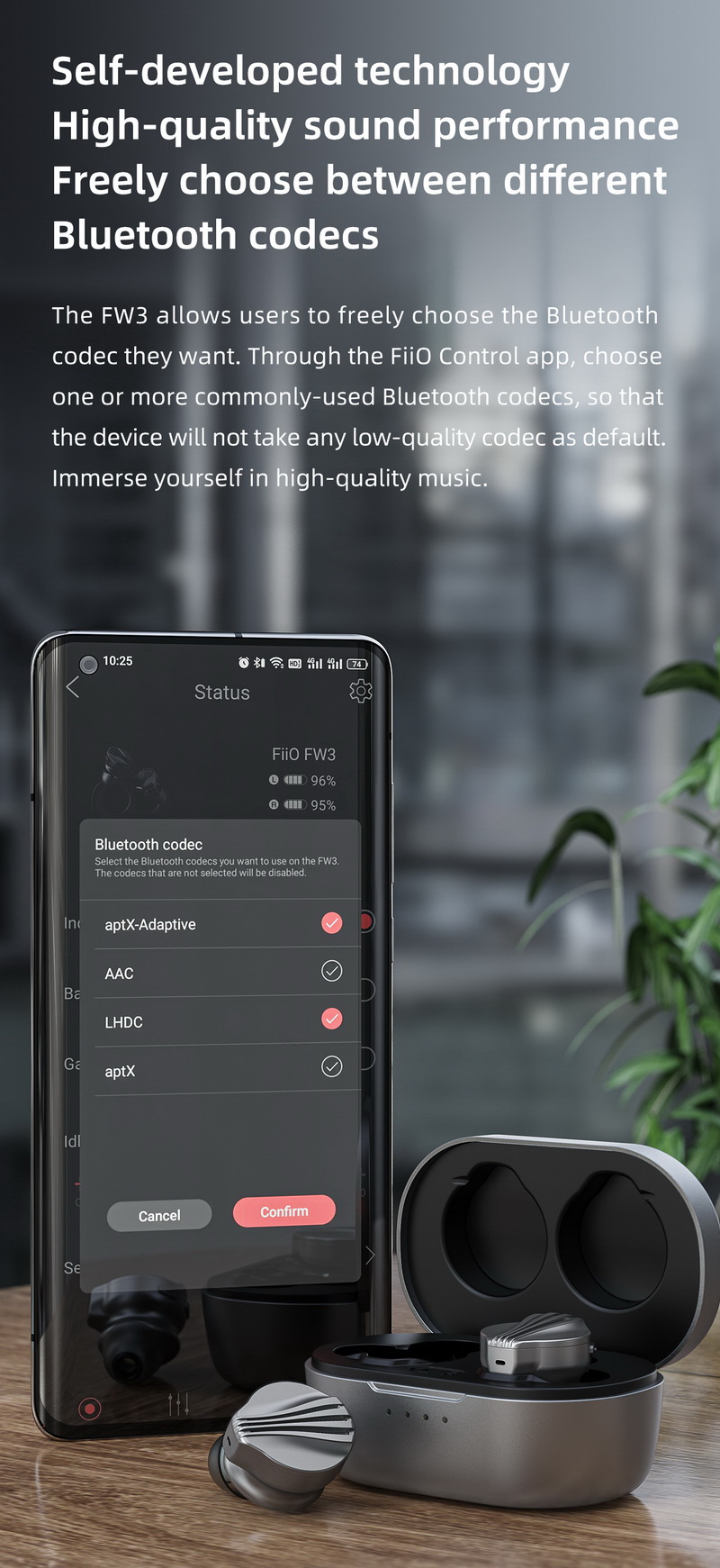 FiiO FW3 หูฟัง TWS พร้อมชิป DAC AK4332 ในตัว ประกันศูนย์ไทย