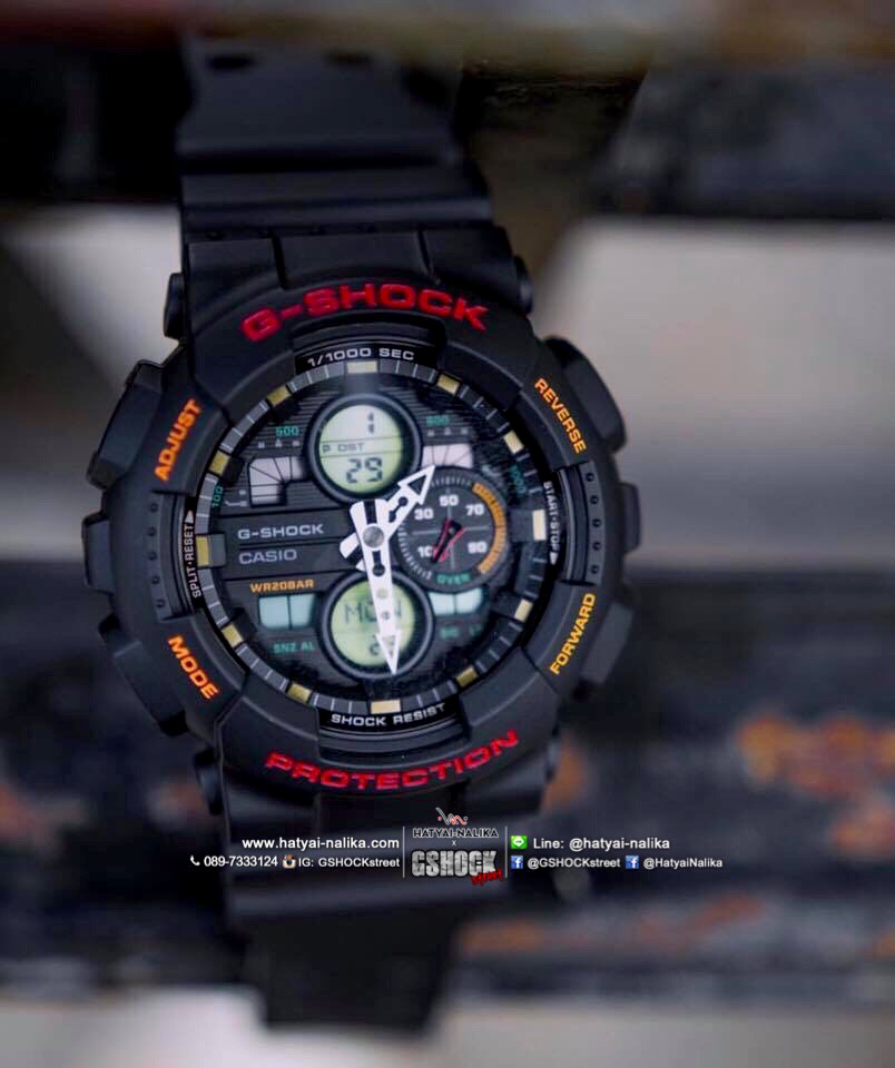 นาฬิกา Casio G-Shock ANALOG-DIGITAL GA-140 series รุ่น GA-140-1A4 ของแท้ รับประกัน1ปี