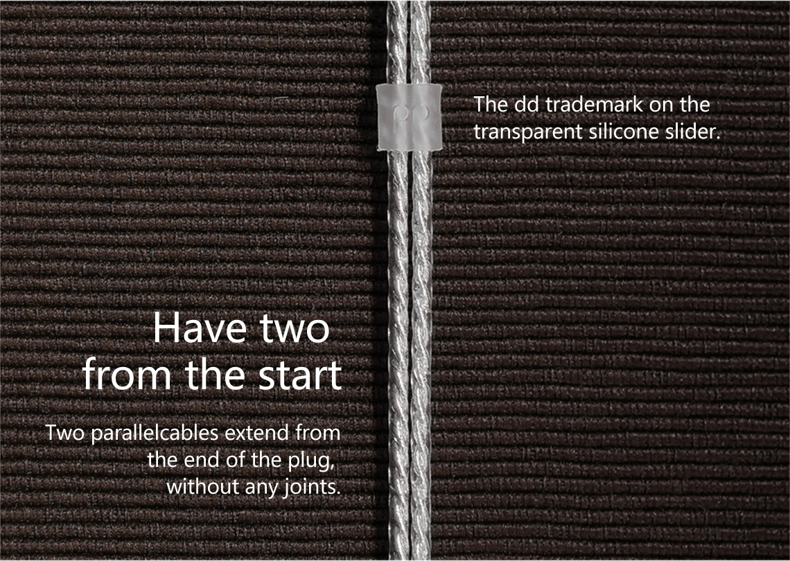 (สินค้ามีตำหนิ) DD BC50B สายอัพเกรดทองแดงชุบเงินถัก 7N OCC ยาว 50CM