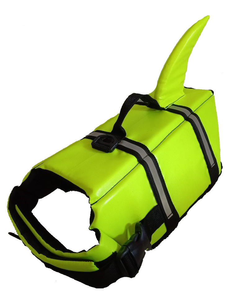 เสื้อชูชีพสุนัขแบบหางฉลาม สีเขียว