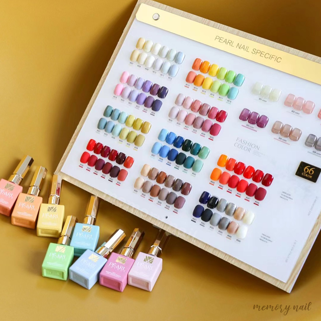 รุ่นใหม่ สีเจล PEARL ชุดใหญ่66สี สีทาเล็บเจล เนื้อสีสวย ขวดสีสวย สีเจลทาเล็บ แถมฟรีชาร์ตสี สีเหลี่ยม สวยมากๆ
