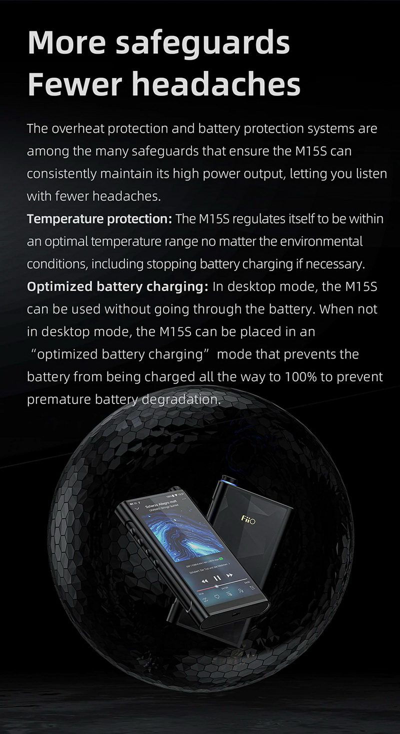 FiiO M15S DAP พกพาและตั้งโต๊ะ 2in1 ครบจบในตัวเดียว รองรับ Dual Hi-Res ประกันศูนย์ไทย