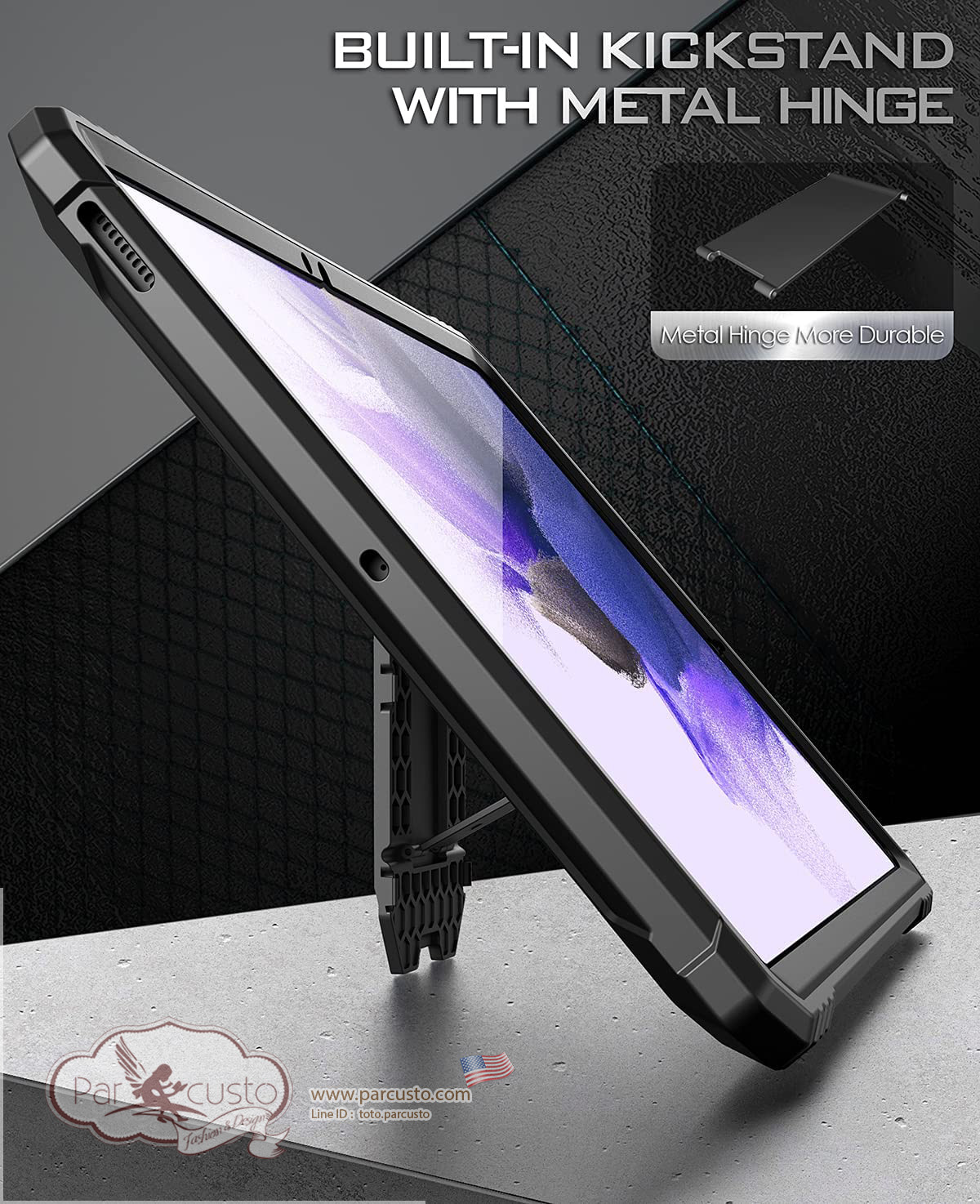 เคสกันกระแทก Samsung Galaxy Tab S7 FE 12.4 inch 2021 [Revolution Series] จาก Poetic [Pre-order USA]