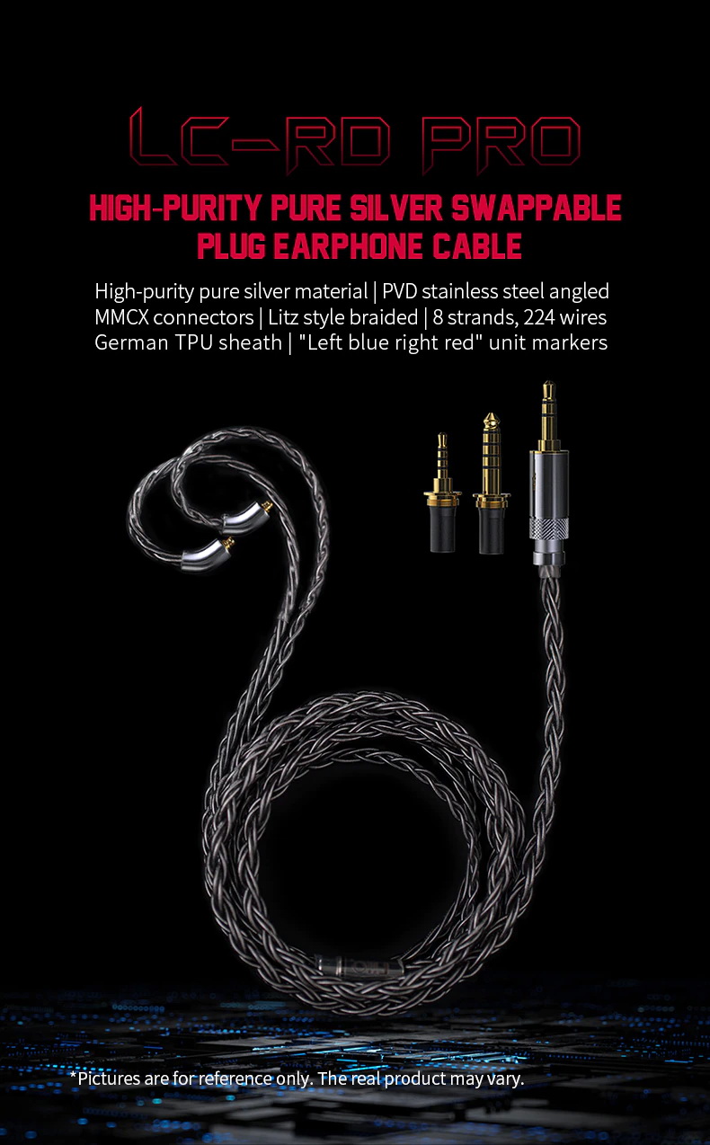 ขาย FiiO LC-RD Pro สายอัพเกรดหูฟังทำจากเงินล้วน Pure Silver ถักแบบ Litz