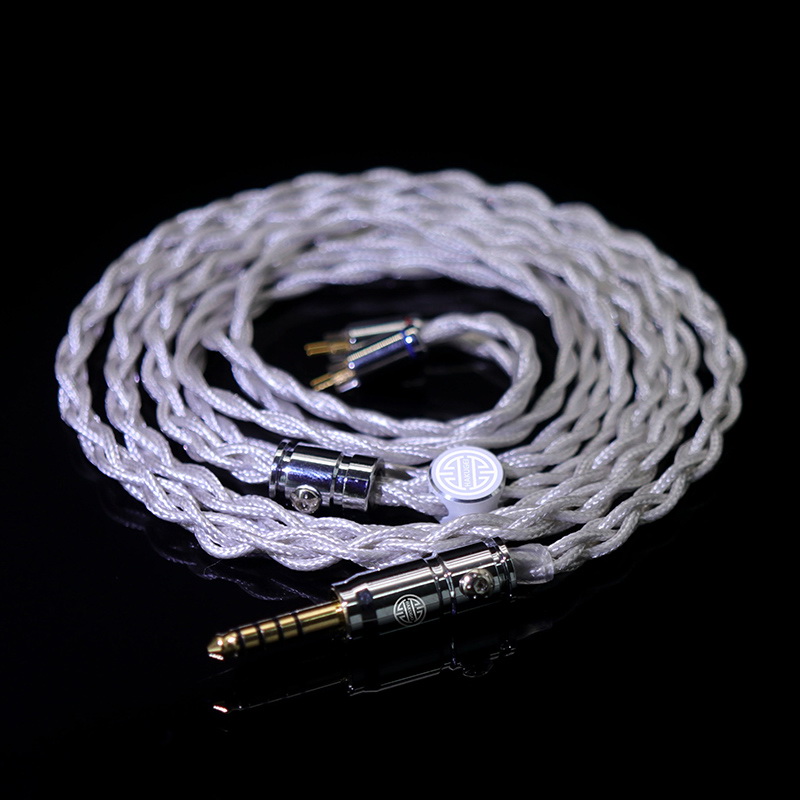 ขาย Hakugei Plume สายอัพเกรดหูฟัง ทองแดงชุบเงิน 6N OCC แบบ Litz