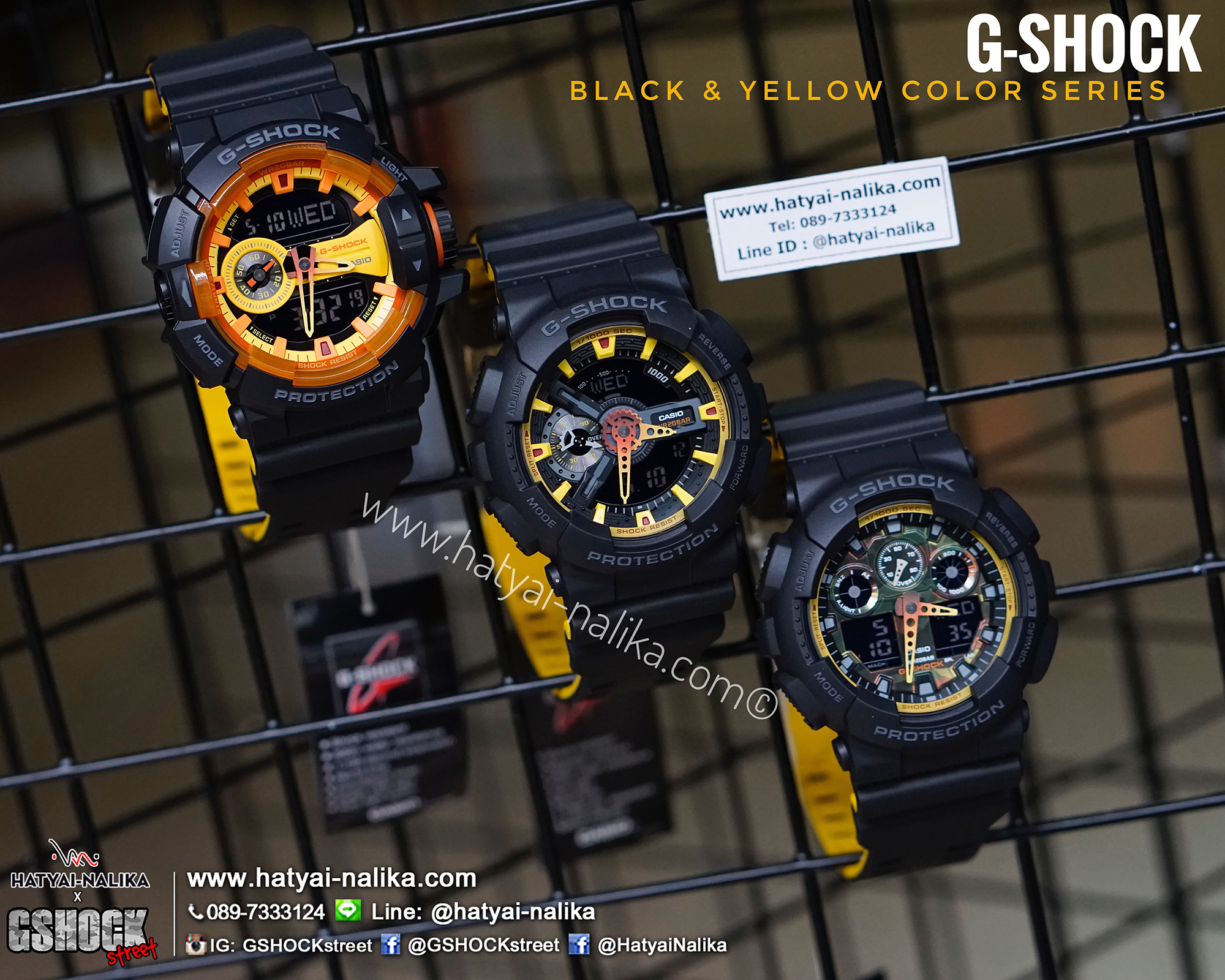 นาฬิกา Casio G-Shock Special color BLACK & YELLOW color series รุ่น GA-110BY-1A ของแท้ รับประกัน1ปี