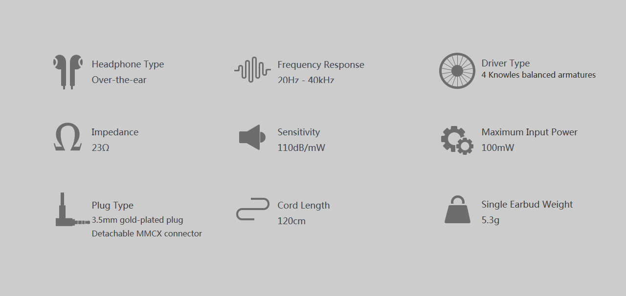[สินค้าใหม่สายมีตำหนิ] FiiO FA7 หูฟัง Pure Balanced 4 ไดร์เวอร์ (4BA) ถอดสายได้