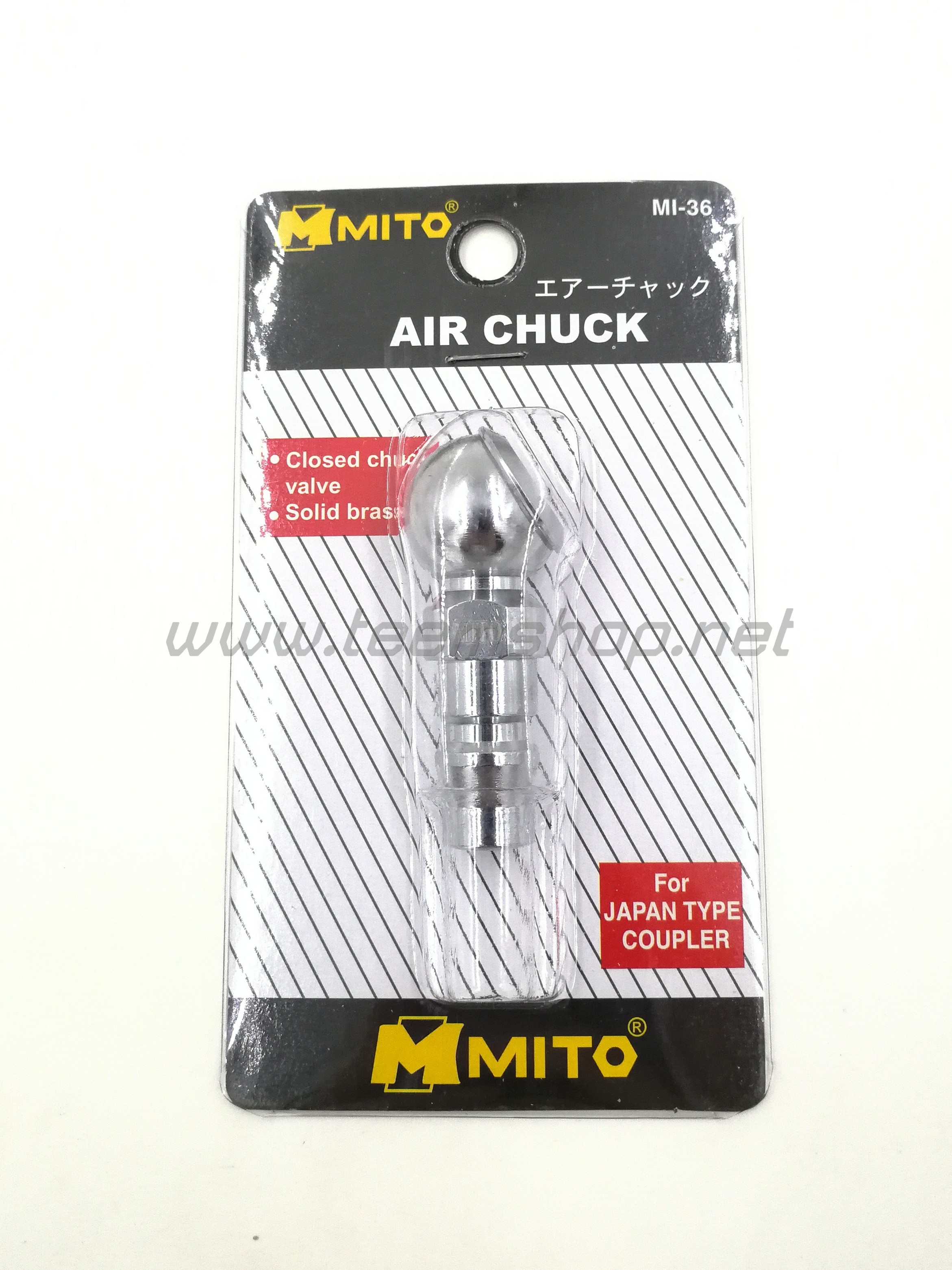 MITO หัวเติมลมสั้น หัวเดี่ยวปลายคอปเปอร์ MI-36 Made in Taiwan