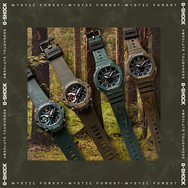 นาฬิกา Casio G-Shock Special Color MYSTIC FOREST series รุ่น GA-2200MFR-5A ของแท้ รับประกัน1ปี