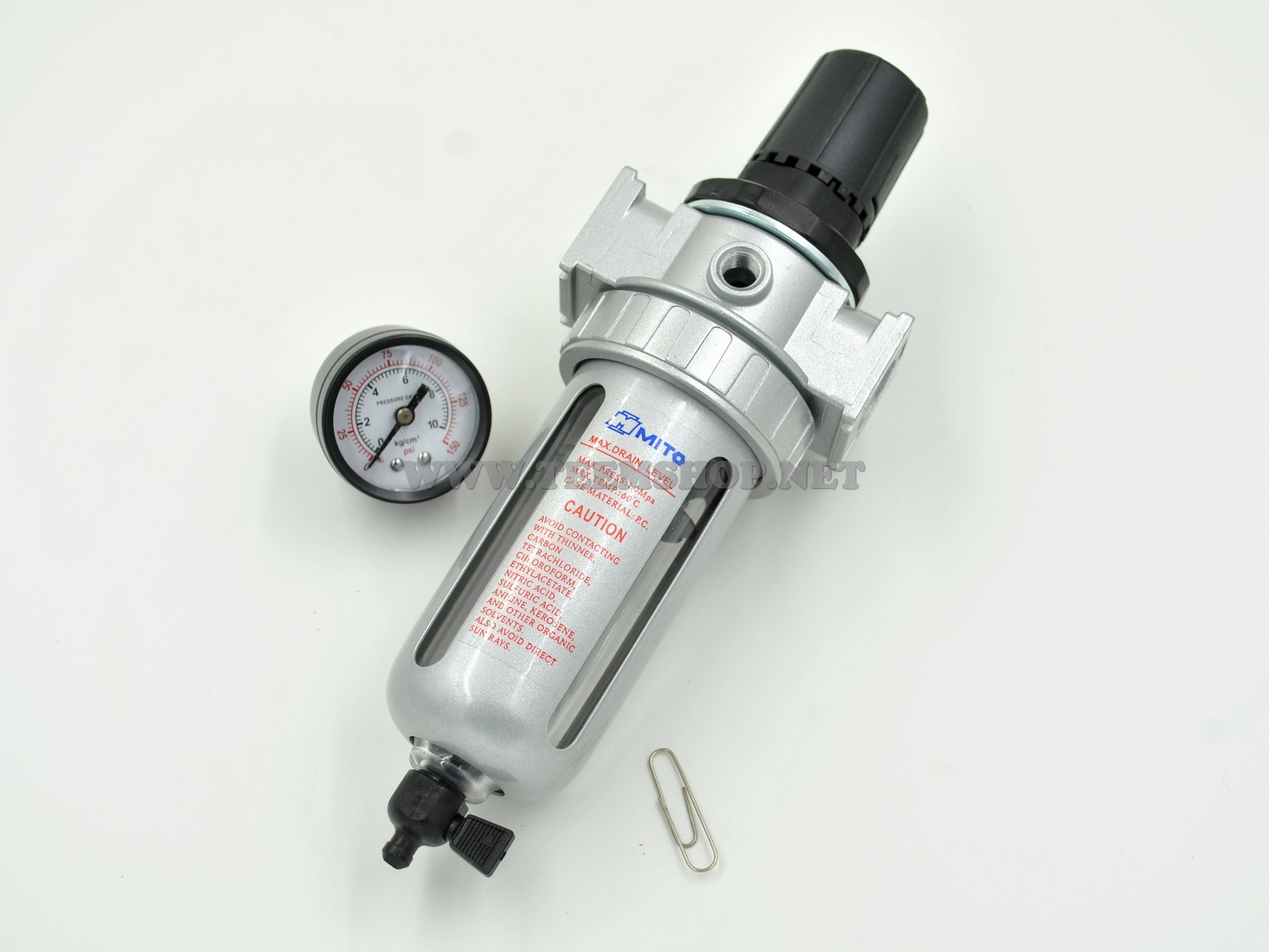 MITO ชุดฟิลเตอร์พร้อมตัวตั้งลม 2หุน 1/4" NO.FR802 Made in Taiwan