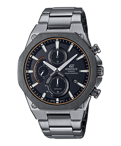 นาฬิกา Casio EDIFICE Solar-Powered Chronograph Sapphire EFS-S570 series รุ่น EFS-S570DC-1AV ของแท้ รับประกัน1ปี