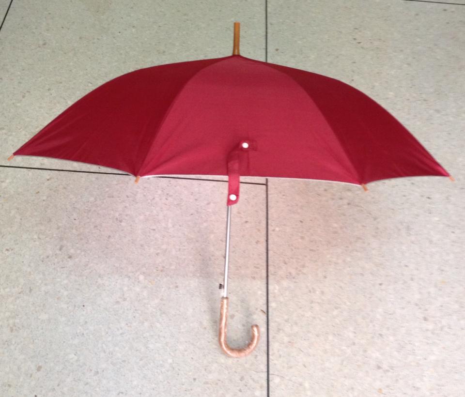 ร่ม24นิ้ว ผ้าUV โครงโลหะ ออโต้เปิด ด้ามจับงอ สกรีนโลโก้