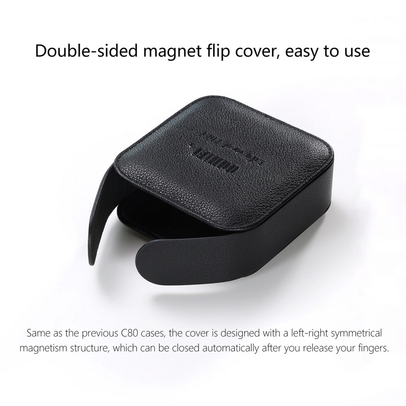 ขาย DD C90 เคสหนัง สำหรับเก็บหูฟัง ขนาดเล็กพกพาง่าย ระบบฝาพับแม่เหล็กสองด้าน