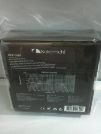 ขาย หูฟัง NAKAMICHI S600 มีไมค์และปุ่มรับสาย