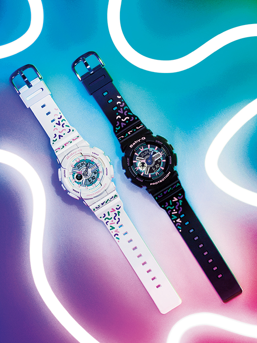 นาฬิกา Casio Baby-G Special Color Throwback 90’ Geometric pattern series รุ่น BA-110TH-7A ของแท้ รับประกัน1ปี
