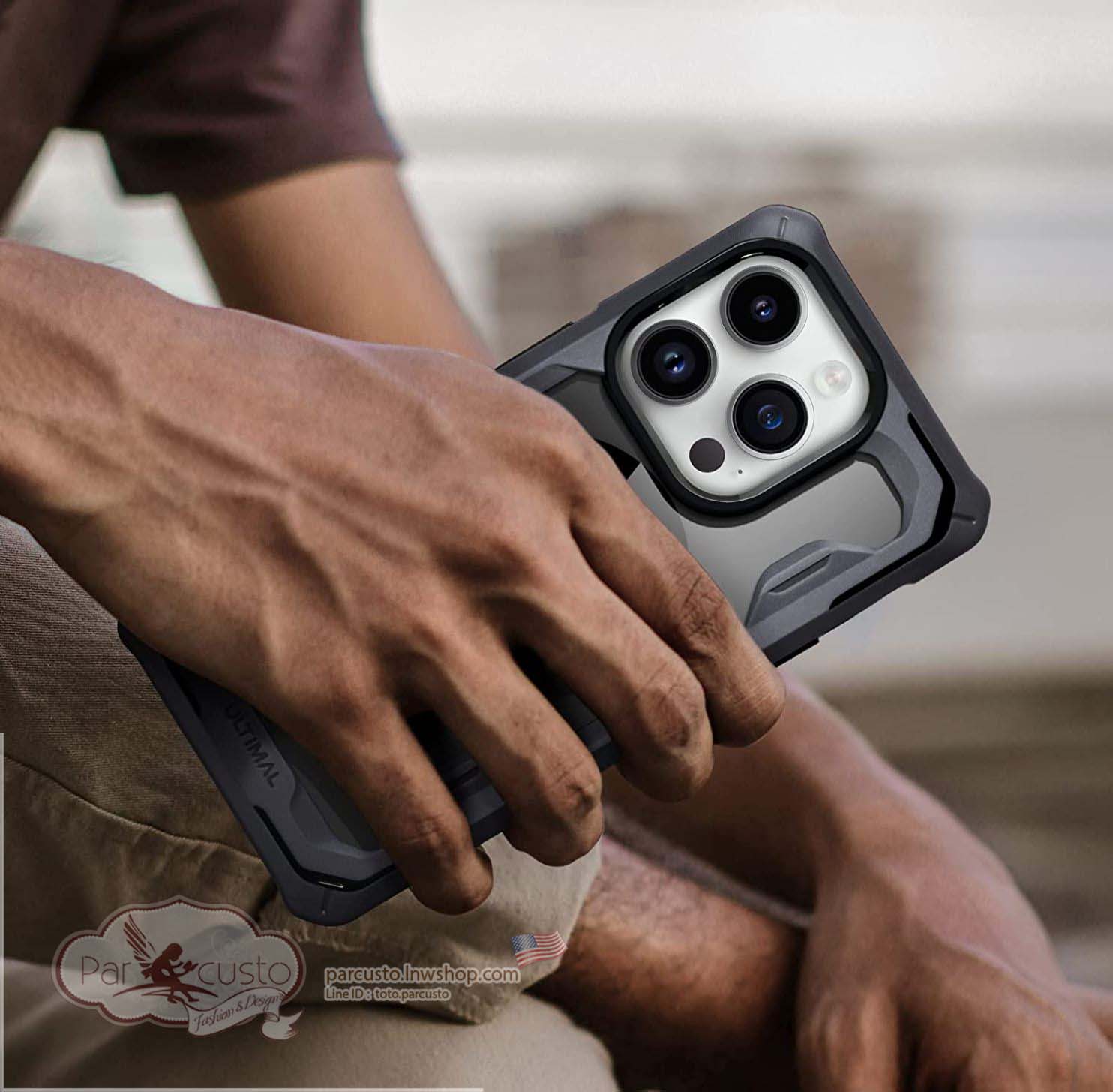 เคสกันกระแทก Apple iPhone 14 Pro Max [Rugged Military] จาก ULTIMAL (Pre-order USA)