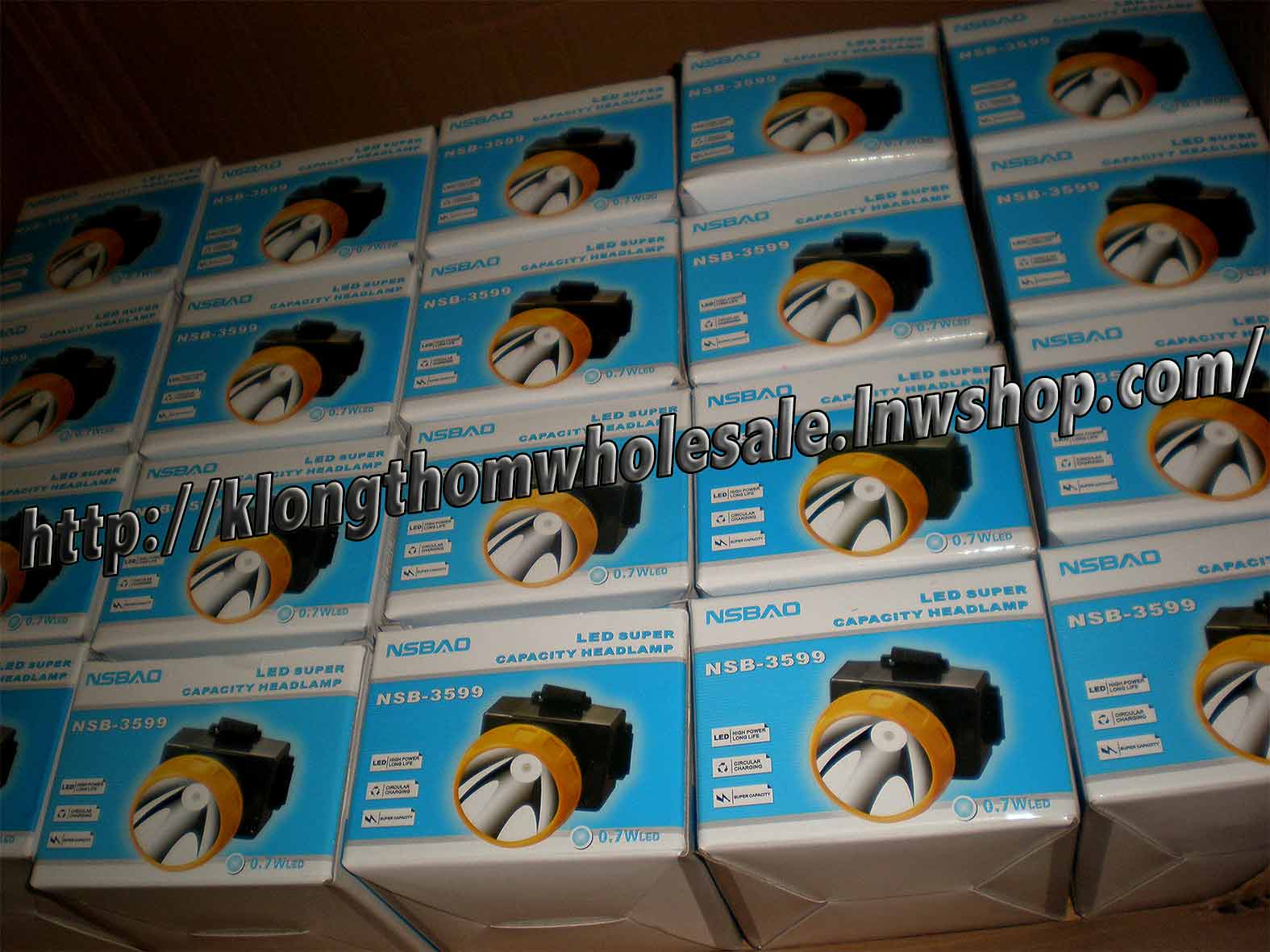 ไฟฉายคาดหัว LED 1 ดวง แถมเลนส์เหลืองYG3599