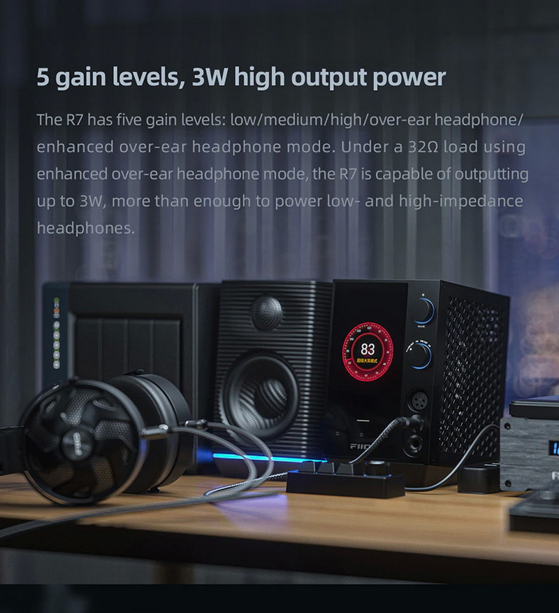 FiiO R7 เครื่องเล่นเพลงสตีมมิ่งตั้งโต๊ะ DAP+DAC+AMP ครบจบในตัว รองรับ MQA, Roon Ready