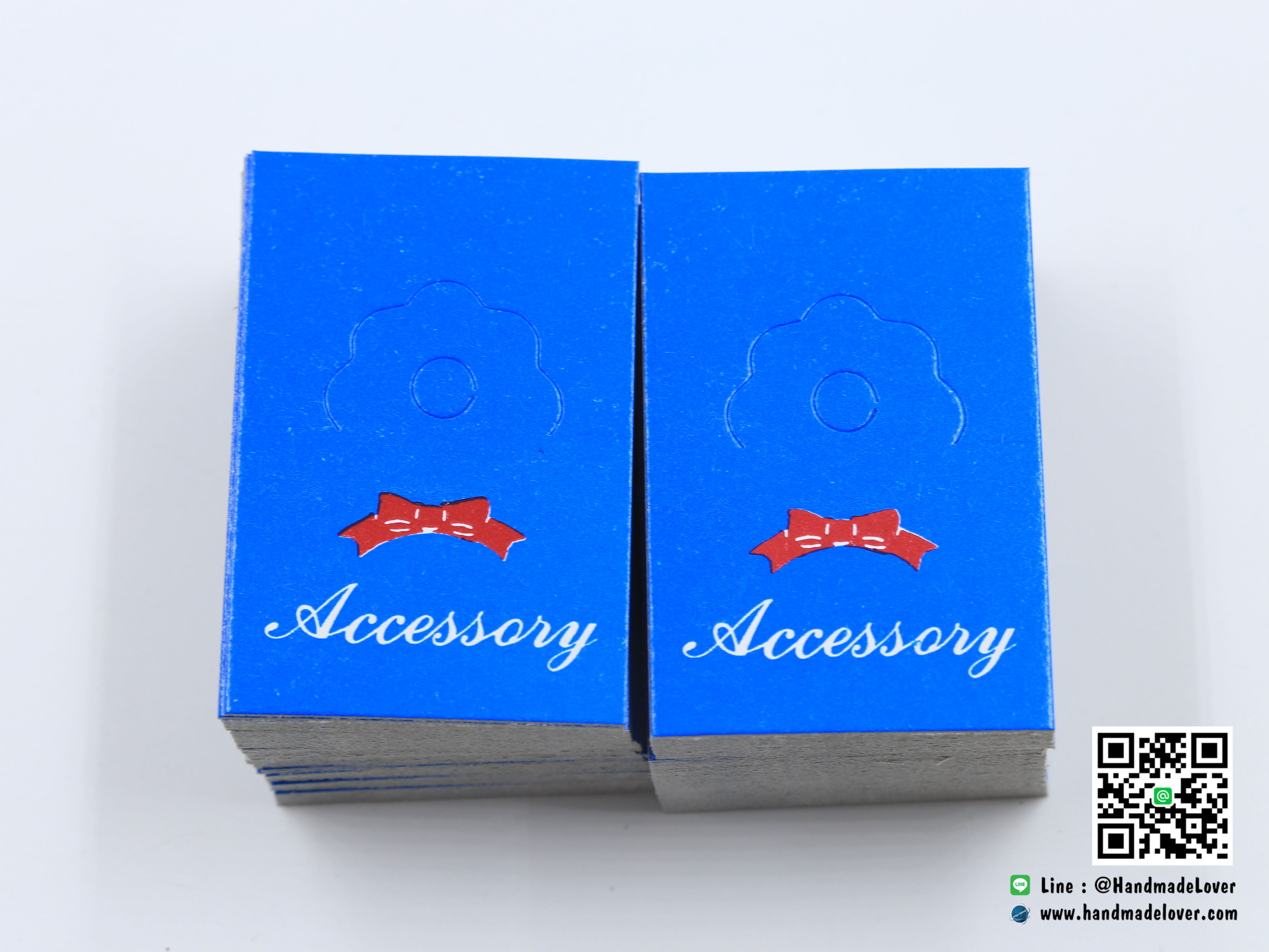 กระดาษปิดปากถุง สีฟ้า ขนาด 4 x 6 ซม. แพ็ค 170 แผ่น