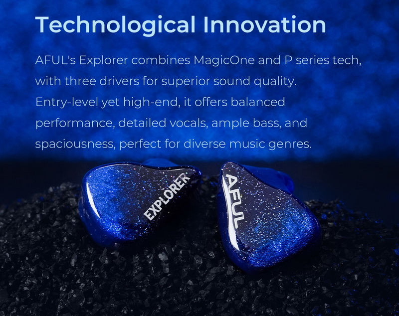 Aful Explorer หูฟัง IEMs Hybrid 3 ไดรเวอร์ 1DD+2BA ผลงานชิ้นเอก ประกันศูนย์ไทย