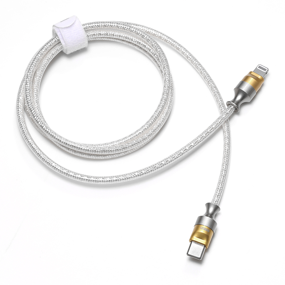 DD TC02L สายชาร์จเร็ว Lightning สายถักคุณภาพแบบพรีเมี่ยม รองรับชาร์จไว 27W ประกันศูนย์ไทย