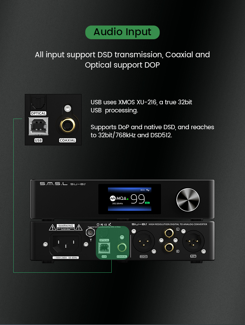 ขาย SMSL SU-8S DAC ระดับ High-End รองรับ MQA ประกันศูนย์ไทย