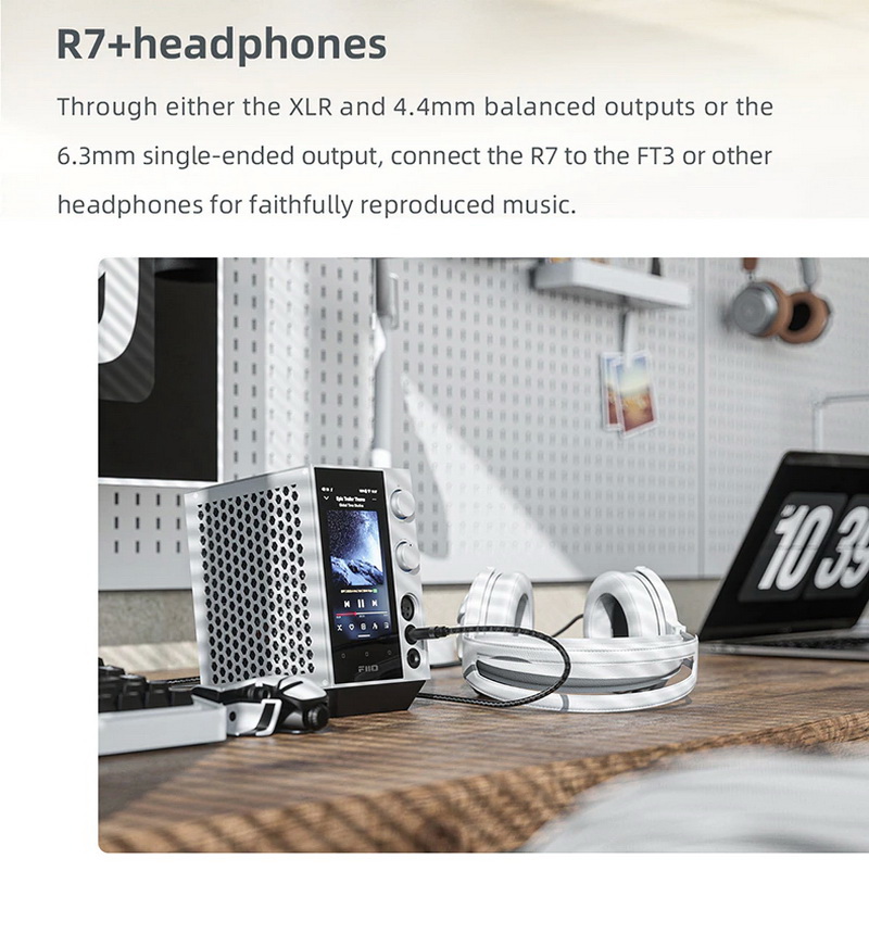 FiiO R7 เครื่องเล่นเพลงสตีมมิ่งตั้งโต๊ะ DAP+DAC+AMP ครบจบในตัว รองรับ MQA, Roon Ready