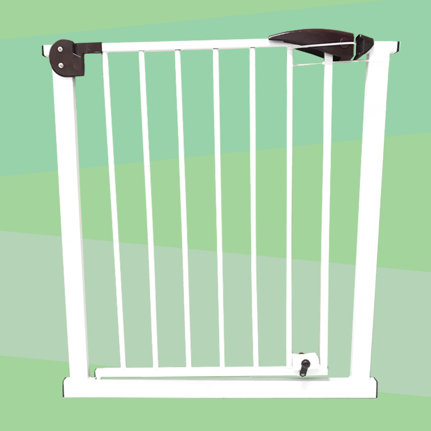 รั้วกั้นประตู-บันได รั้วกั้นเด็ก คอกกั้นสุนัขตรงประตู-บันได กว้าง 75 - 85 cm.