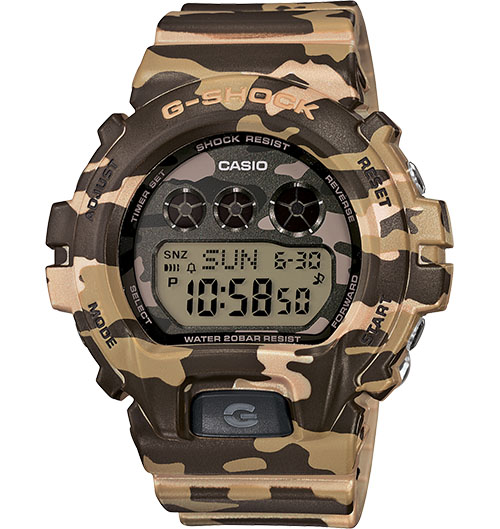 นาฬิกา คาสิโอ Casio G-Shock S-Series ลายพราง รุ่น GMD-S6900CF-3 (Europe) หายากมาก ไม่วางขายในไทย