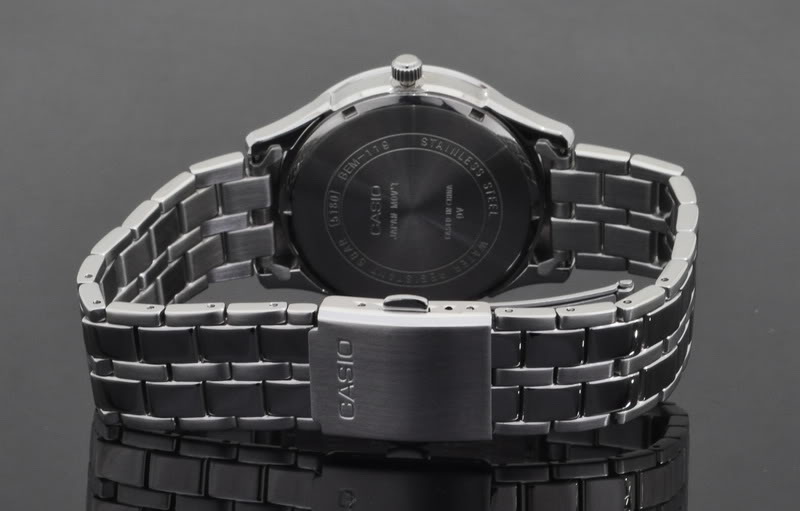 นาฬิกา คาสิโอ Casio BESIDE 3-HAND ANALOG รุ่น BEM-119D-1A ของแท้ รับประกัน 1 ปี