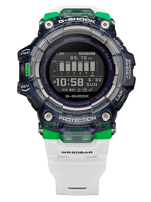นาฬิกา Casio G-Shock G-SQUAD Step Tracker GBD-100SM Skeleton Bezel series รุ่น GBD-100SM-1A7 “Joker” ของแท้ รับประกัน1ปี