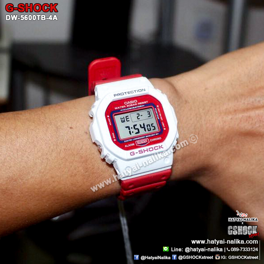 นาฬิกา Casio G-Shock Limited DW-5600TB ThrowBack 1983 series รุ่น DW-5600TB-4A “Budweiser” ของแท้ รับประกัน1ปี