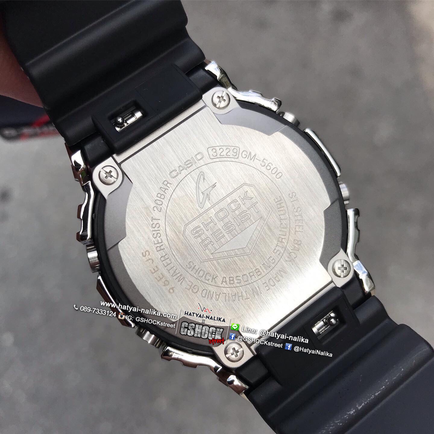 นาฬิกา Casio G-Shock Standard Digital GM-5600 series รุ่น GM-5600-1 ของแท้ รับประกัน1ปี