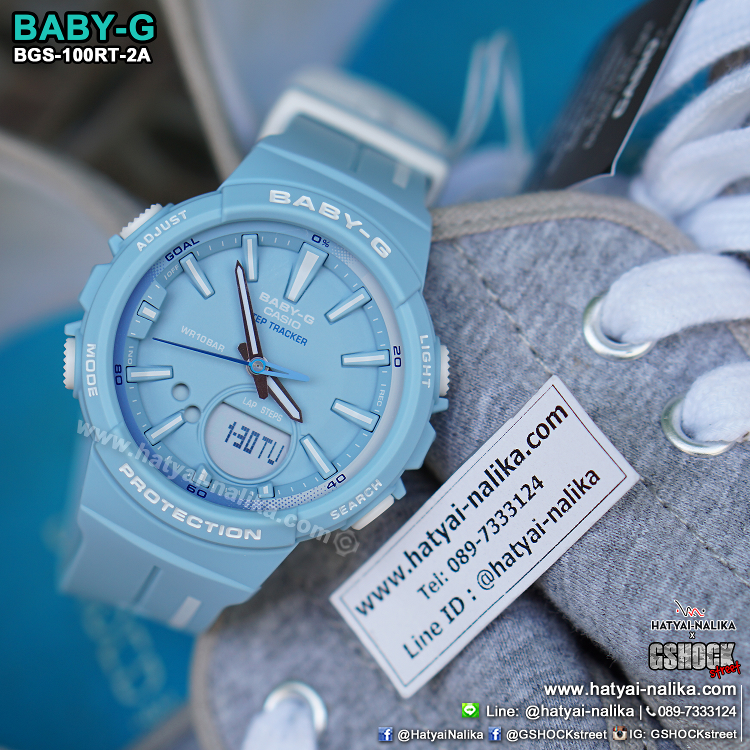 นาฬิกา Casio Baby-G for Running BGS-100RT Running Trendy series รุ่น BGS-100RT-2A ของแท้ รับประกัน1ปี