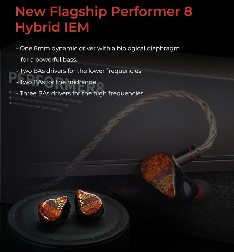 Aful Performer 8 หูฟัง IEMs 8 ไดรเวอร์ Hybrid เรือธงรุ่นใหม่ ประกันศูนย์ไทย