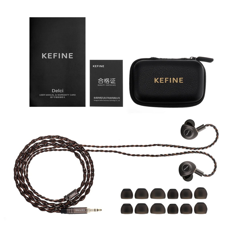 KEFINE Delci หูฟัง IEMs ไดรเวอร์ Dynamic 10 มม. ไดอะแฟรม DLC+PU ให้เสียงความละเอียดสูง ประกันศูนย์ไทย