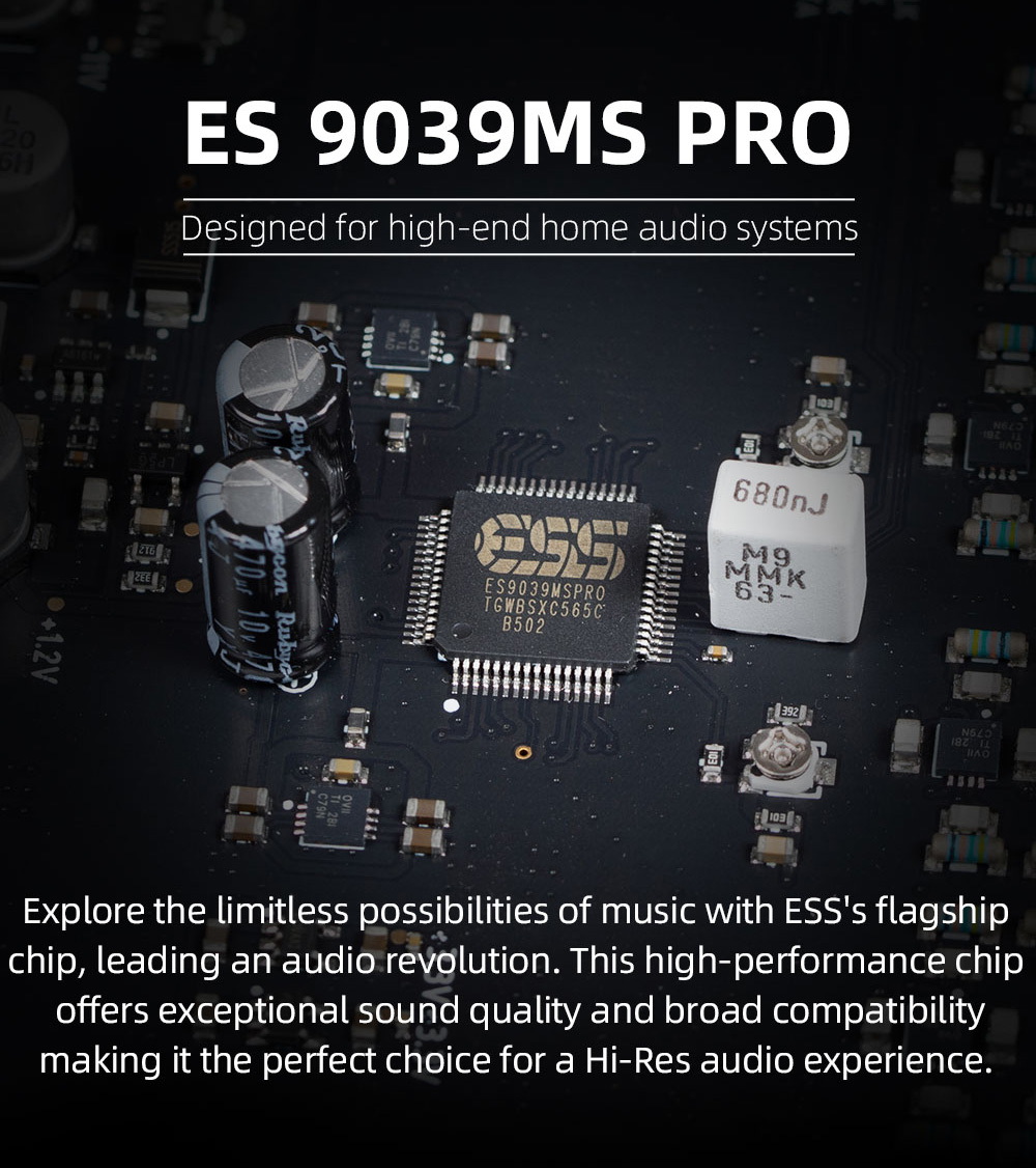 SMSL DL400 DAC/AMP ตั้งโต๊ะ ชิป ESS ES9039MSPRO รองรับ MQA, LDAC, Dual Hi-Res ประกันศูนย์ไทย