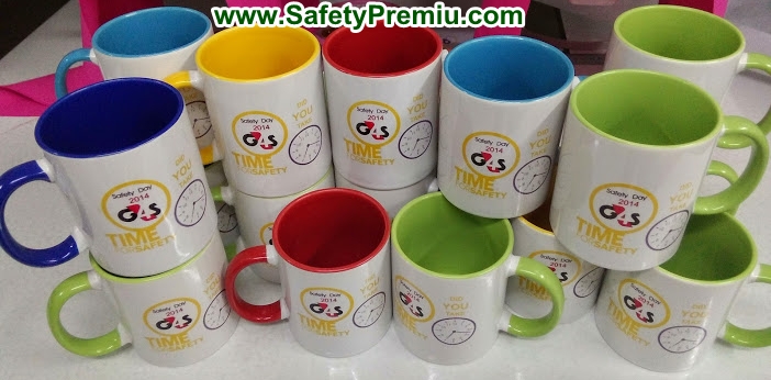 ตัวอย่างงานสกรีนแก้ว Safety Day