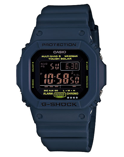 นาฬิกา คาสิโอ Casio G-Shock Tough Solar Limited Military Navy Blue series รุ่น GW-M5610NV-2 MultiBand6 (Europe) ไม่มีขายในไทย (สินค้าหายากมาก)