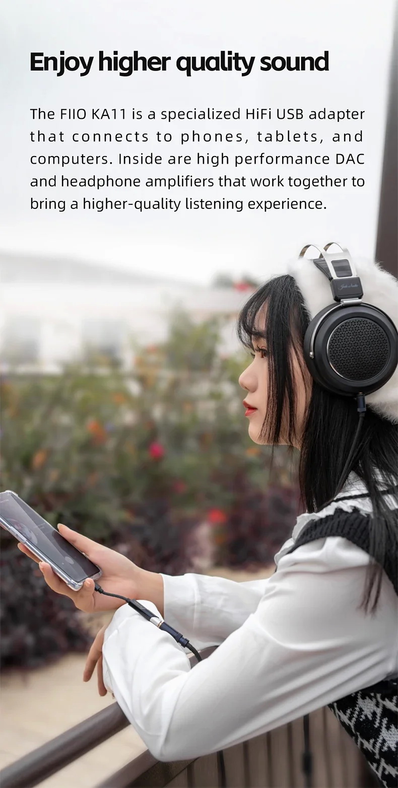 FiiO JadeAudio KA11 DAC/AMP หางหนูพกพาชิป DAC CS43131 รองรับ Hi-Res ประกันศูนย์ไทย