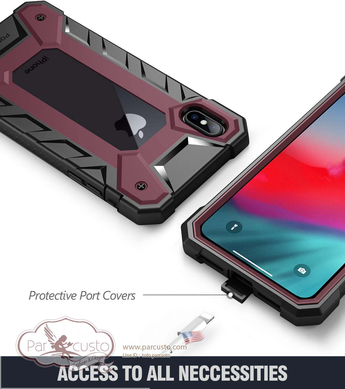 เคสกันกระแทก Apple iPhone Xs Max [Journeyman] จาก Poetic [Pre-order USA]