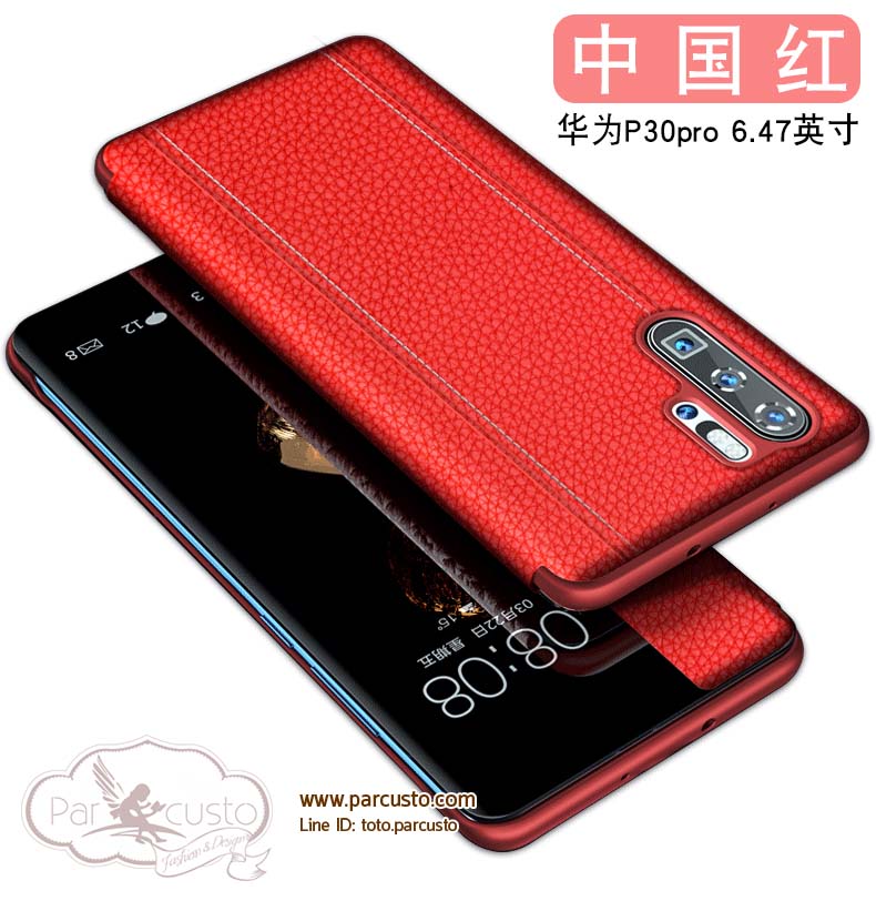 เคสหนังแท้ Huawei P30 และ P30 PRO (กรุณาระบุรุ่น) Design 06 จาก Wobiloo [Pre-order]