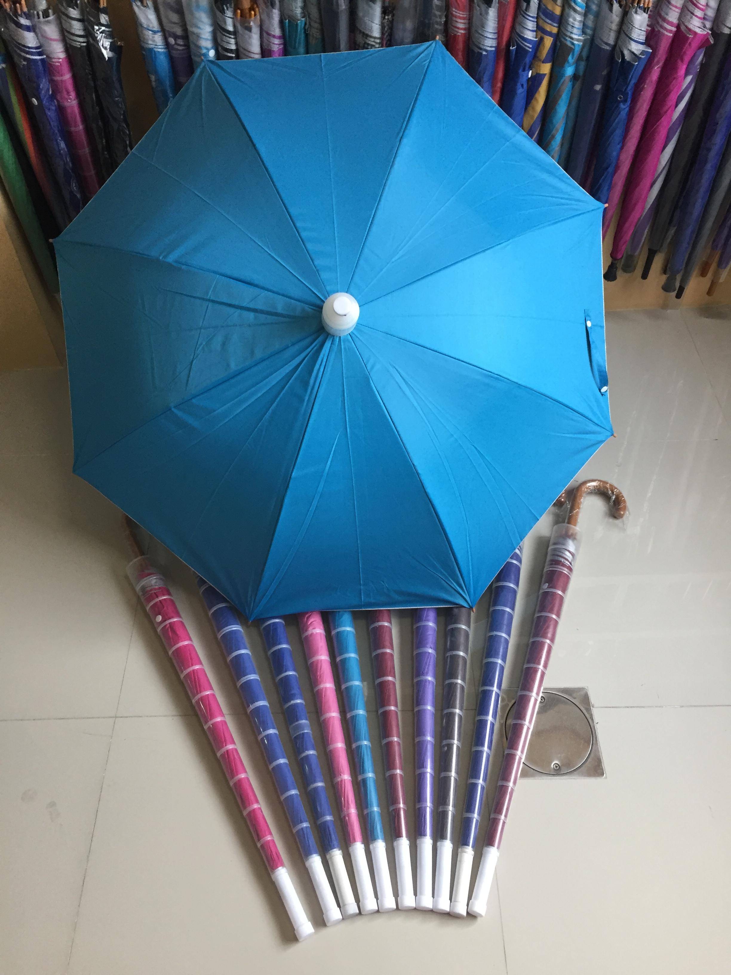 ร่มปลอกถ้วย 24 นิ้ว ผ้าร้มเคลือบยูวี คละสี