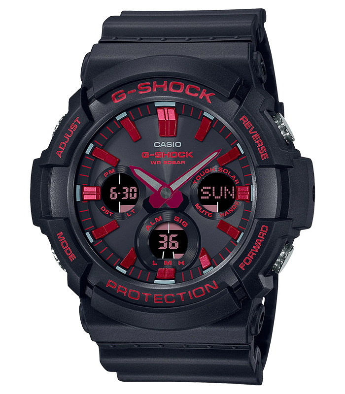 นาฬิกา Casio G-Shock Special Color Burning Red series รุ่น GAS-100BNR-1A ของแท้ รับประกัน1ปี