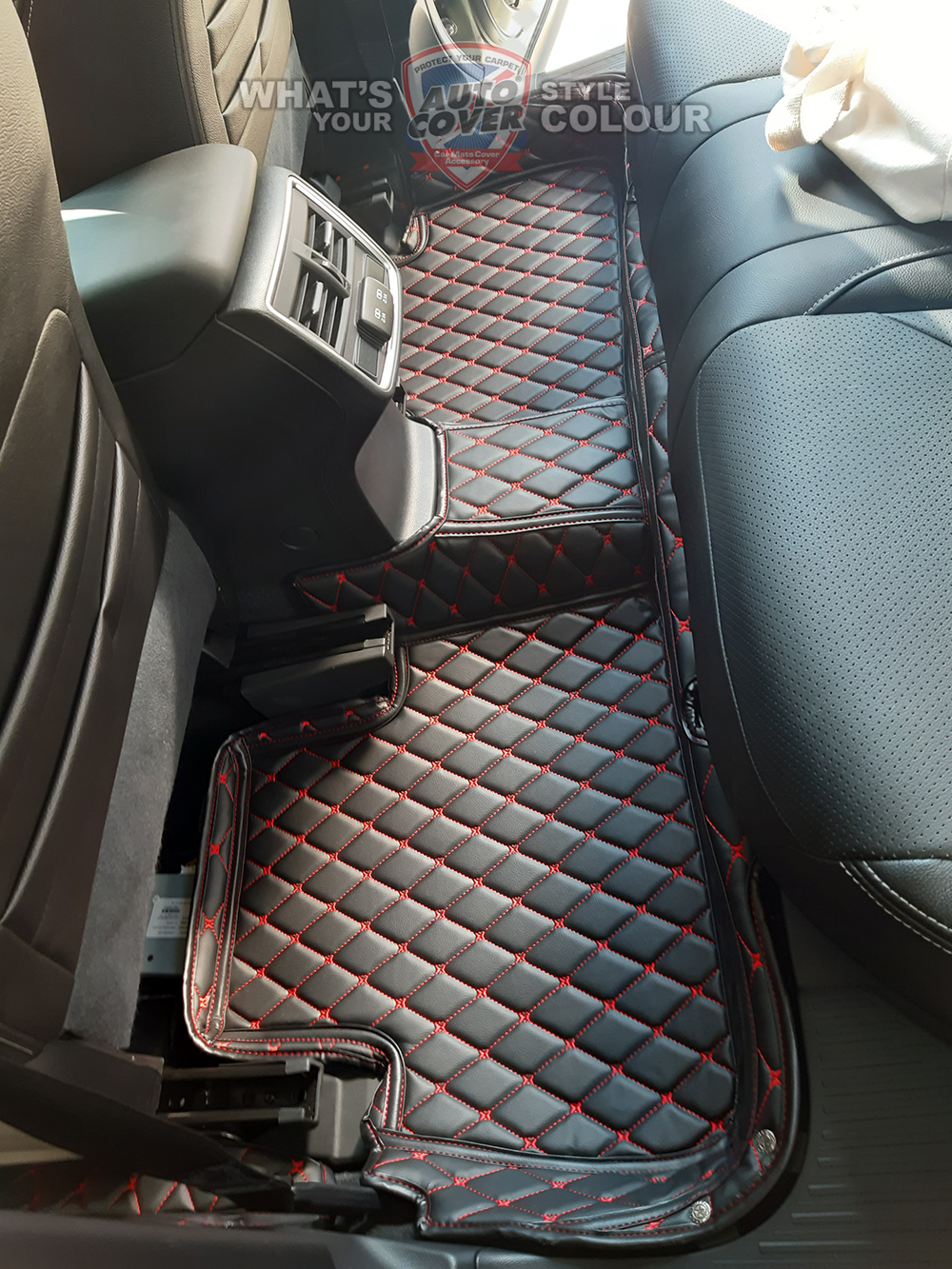 พรมรถยนต์ 6 D รถ SUBARU NEW FORESTER ปี 2019-2022 ชุดรวมแผ่นท้ายและหลังพนักพิง จำนวน 6 ชิ้น