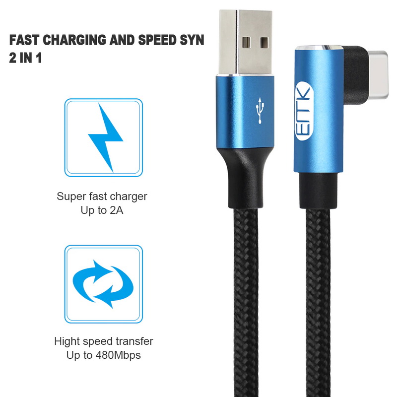 ขาย ERTK TypeC สายชาร์จ สายดาต้า สำหรับมือถือ TypeC รองรับไฟ 2A หัวงอ