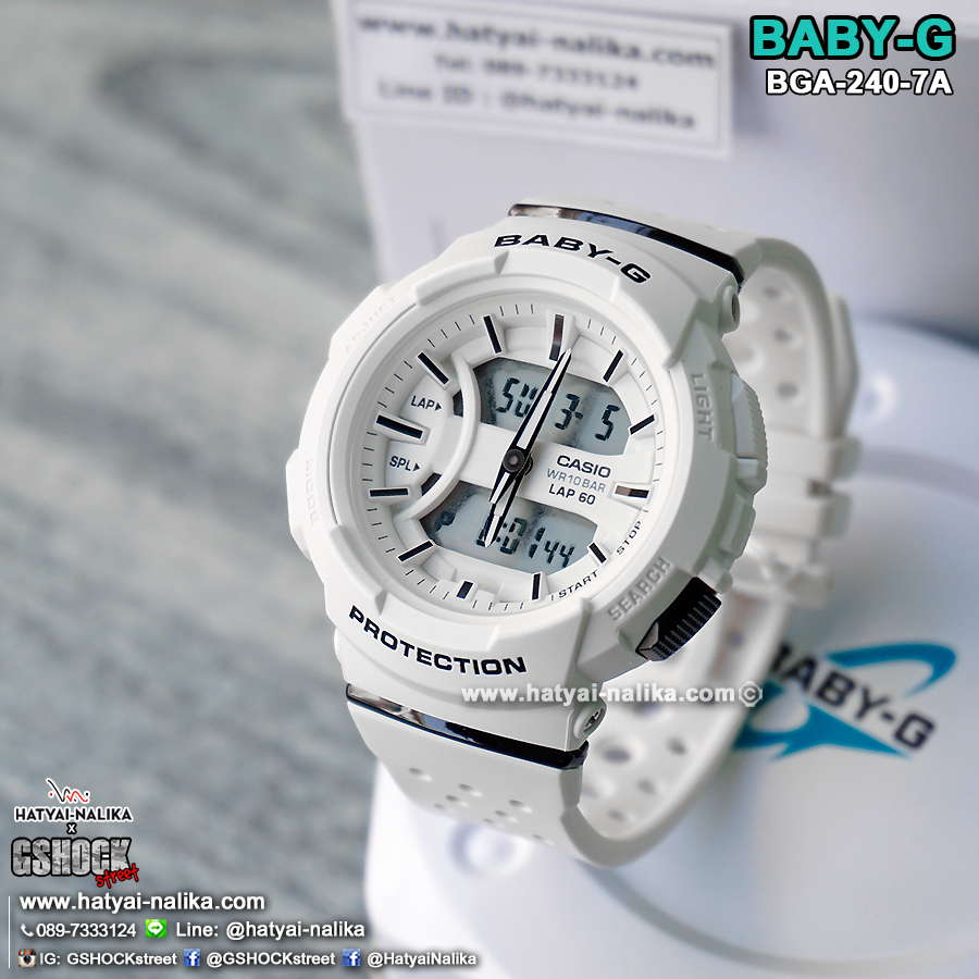 นาฬิกา Casio Baby-G for Running BGA-240 series รุ่น BGA-240-7A ของแท้ รับประกัน1ปี