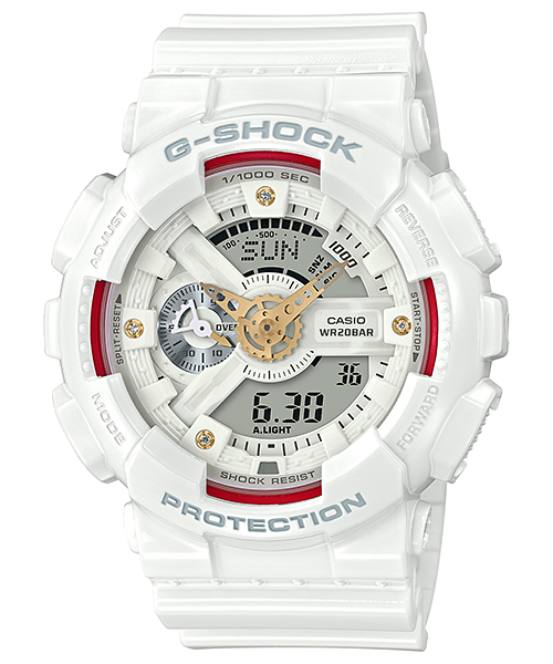 นาฬิกา Casio G-SHOCK รุ่นพิเศษ Diamond Design Red Highlighted GA-110DDR รุ่น GA-110DDR-7A ของแท้ รับประกัน1ปี