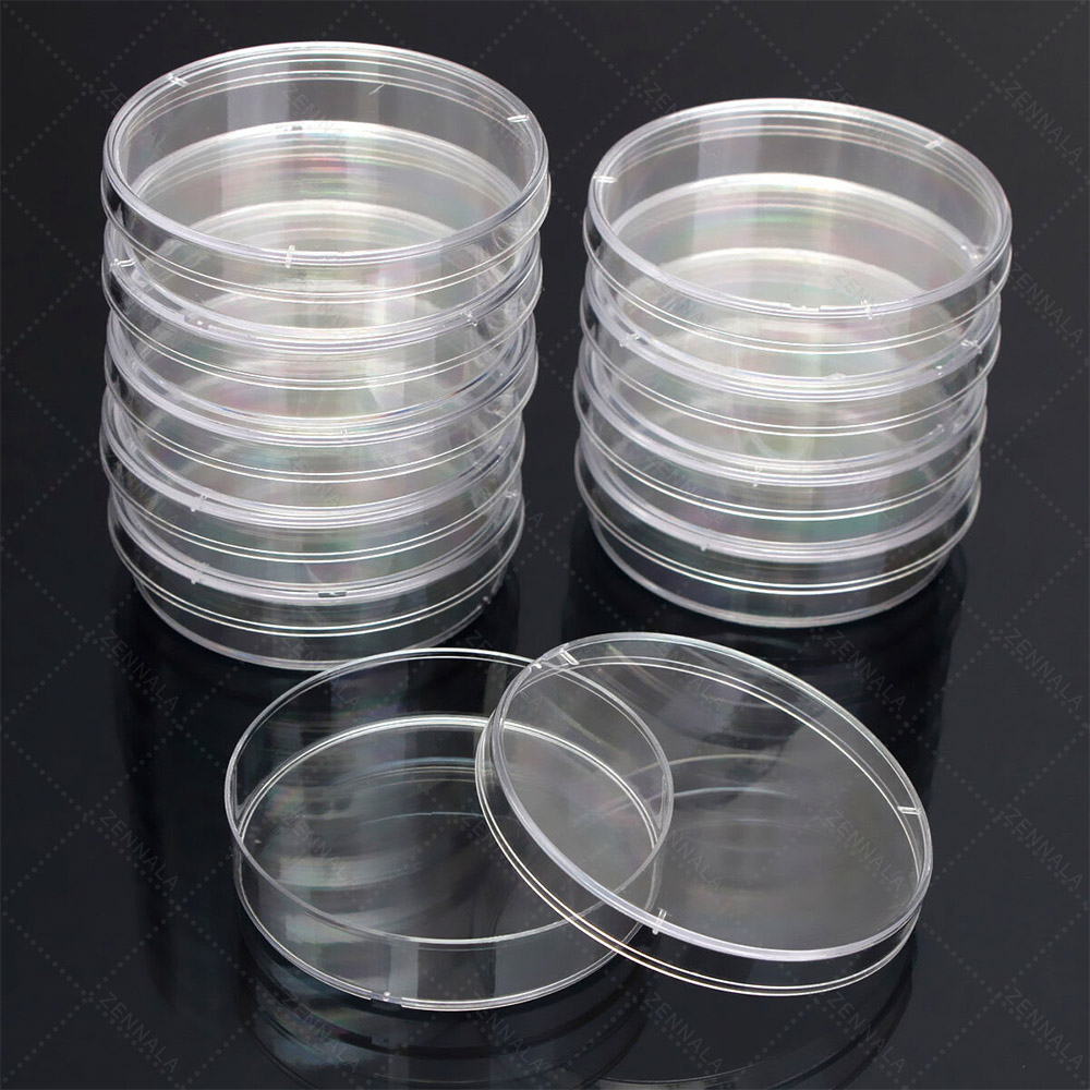 จานเพาะเชื้อ พลาสติก Disposable Plastic Petri Dishes มีให้เลือก 5 ขนาด
